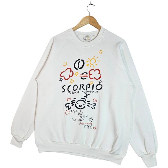 Vintage Scorpio Astrology Crewneck Large - Picture 4 of 8